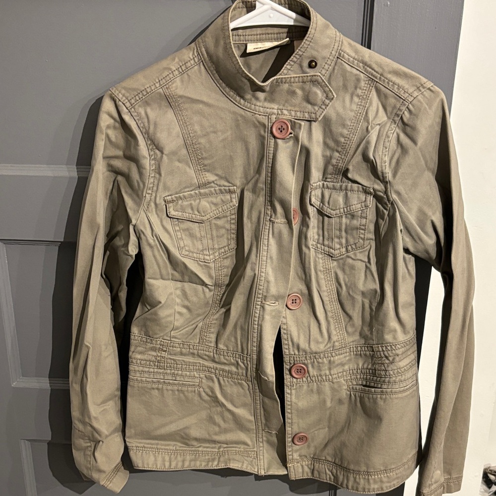 DKNY Women's Tan Military Jacket